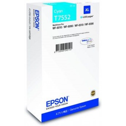 EPSON cartridge T7552 cyan  XL (WF-8xxx)