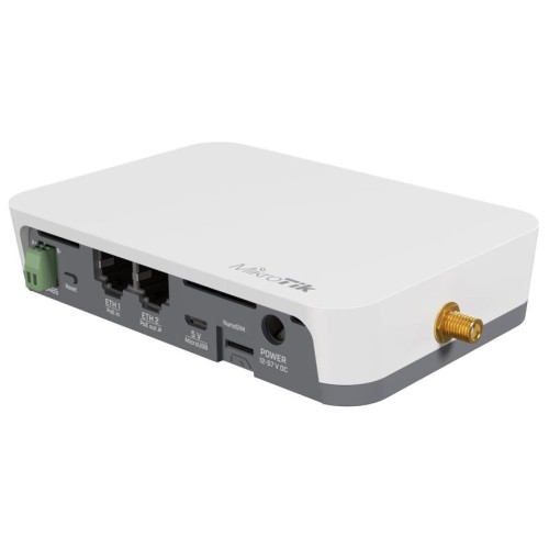 Chytrý IoT hub Mikrotik KNOT LR8 kit IoT Gateway  LoRa, CAT-M/NB, Bluetooth, GPS, 2x LAN, 1x SIM, microUSB, 2.4 GHz b/g/