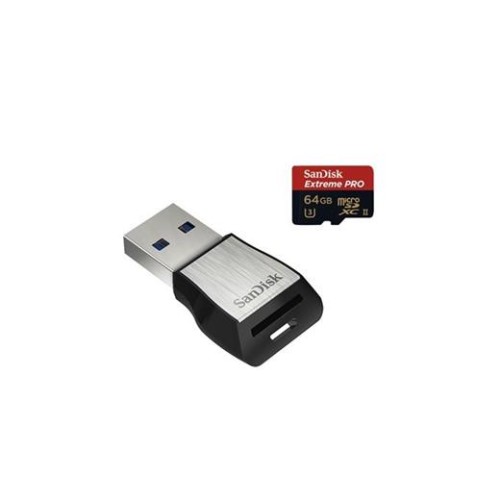 Pamäťová karta Sandisk Extreme Pro microSDXC 64 GB 275 MB/s Class 10 UHS-II U3 + USB 3.0 čtečka
