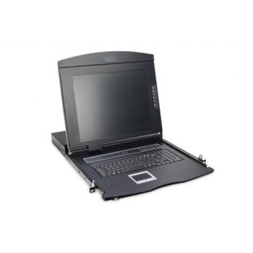 Digitus Modular console with 17" TFT (43,2cm), 8-port KVM & Touchpad, swiss keyboard