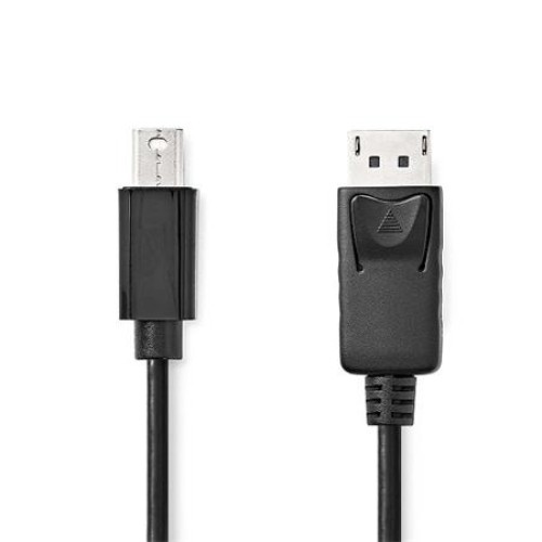Nedis CCGL37400BK10 - Mini DisplayPort – DisplayPort Kabel | Mini DisplayPort Zástrčka - DisplayPort Zástrčka | 1 m