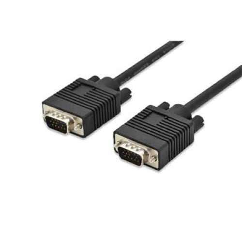 Digitus Připojovací kabel monitoru VGA, HD15 M / M, 3 m, 3Coax / 7C, 2xferit, bl