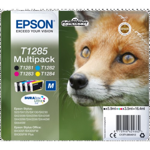 Atrament Epson T1285 (CMYK), ink cartridge multipack (CMYK) T1285