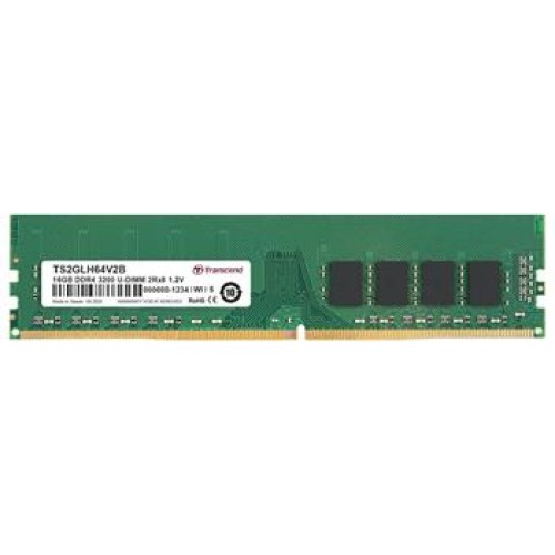 Transcend paměť 16GB DDR4 3200 U-DIMM 2Rx8 1Gx8 CL22 1.2V