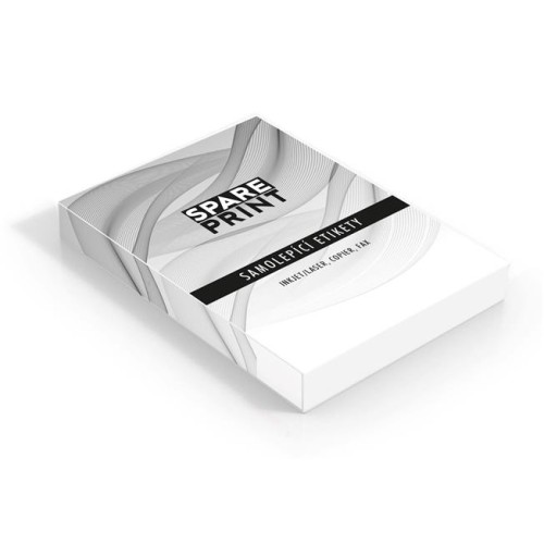 SPARE PRINT PREMIUM Samolepicí etikety bílé, 100 archů A4 v krabici (1arch/18x etiketa 68x47mm)