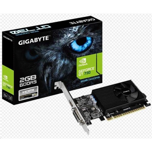 Grafická karta Gigabyte VGA NVIDIA GeForce GT 730, 2GB DDR5, 1xHDMI, 1xDVI-D