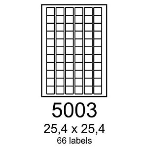 etikety RAYFILM 25,4x25,4 univerzálne červené R01225003 (100 list./A4)