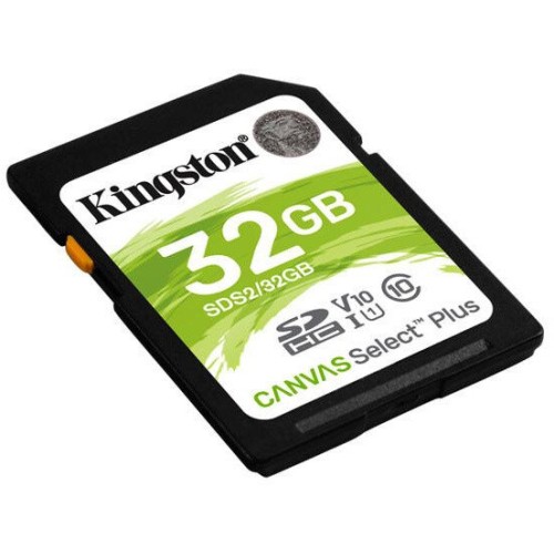 Pamäťová karta Kingston SDHC Canvas Select Plus 32 GB U1 V10 CL10 100 MB/s