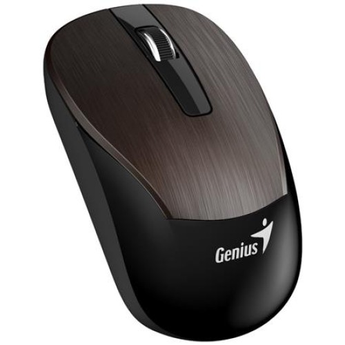 Genius ECO-8015 Myš, bezdrátová, optická, 1600dpi, dobíjecí,USB, čokoládová