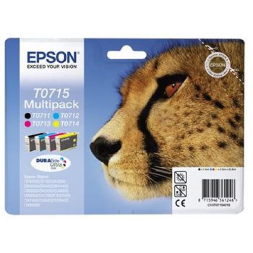 EPSON cartridge T0715 (black/cyan/magenta/yellow) multipack (gepard)