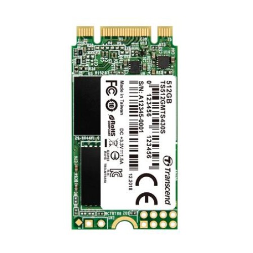 TRANSCEND MTS430S 1TB SSD disk M.2, 2242 SATA III 6Gb/s (3D TLC), 560MB/s R, 500MB/s W