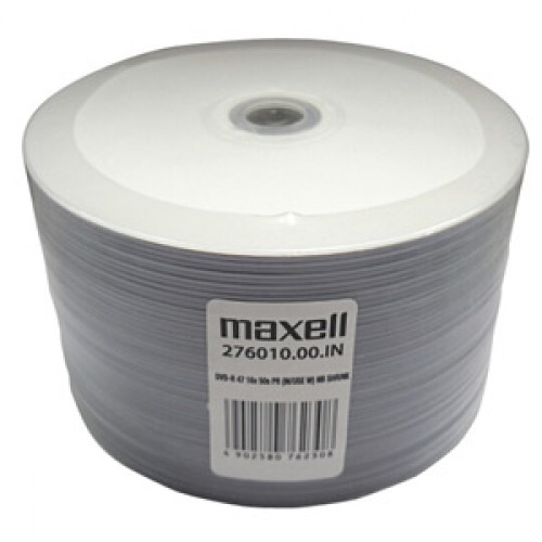 DVD-R MAXELL Printable White "BLANK" 4,7GB 16X 50ks/cake