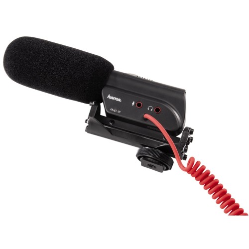 Hama smerový mikrofón RMZ-18 pre kamery, pružné uloženie, mono