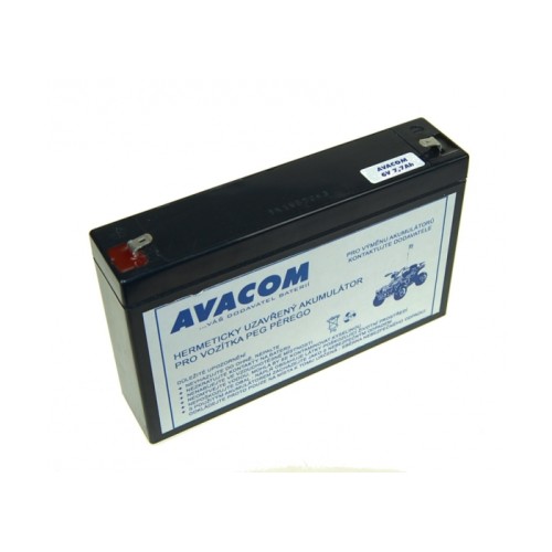 Batéria Avacom olověný akumulátor F1 do vozítka Peg Pérego 6V 12Ah