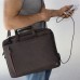 Hama taška na notebook s integrovaným USB káblom Manchester, 15,6" (40 cm), hnedá