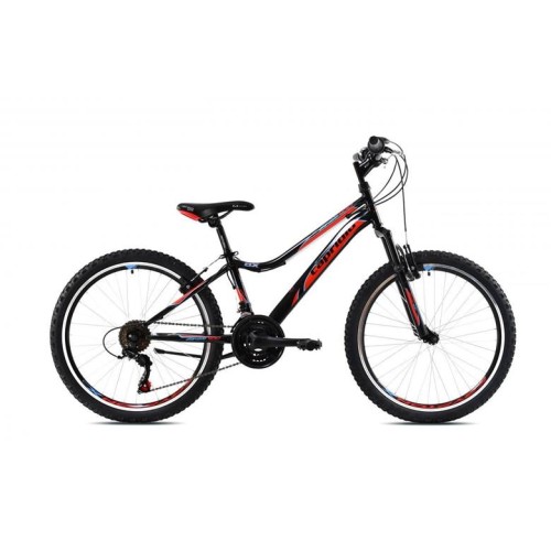 Horský bicykel Capriolo DIAVOLO DX 400 FS 24"/18HT černo-červené 13"