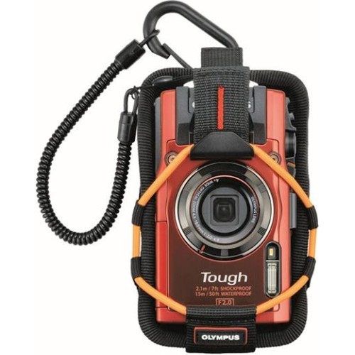 Púzdro Olympus CSCH-123  orange pro TG fotoaparáty ( TG-850, TG-860, TG-3, TG-4 )