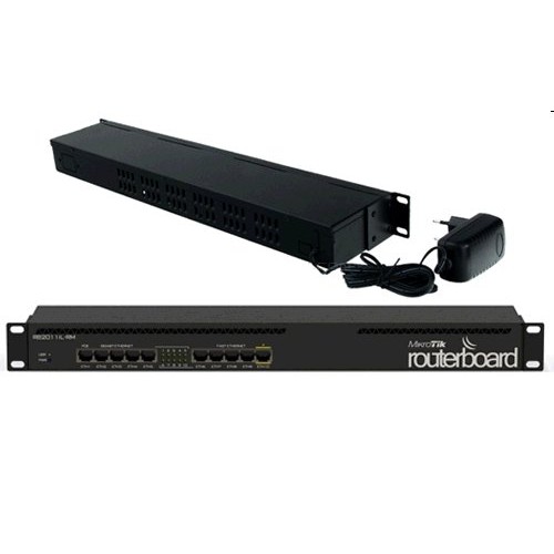 RouterBoard Mikrotik RB2011iL-RM 5x Gbit LAN, 5x 100 Mbit LAN, do racku, L4