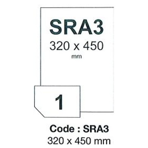 fólia RAYFILM biela matná nepriehľadná pre laser 300ks/SRA3, 125µm