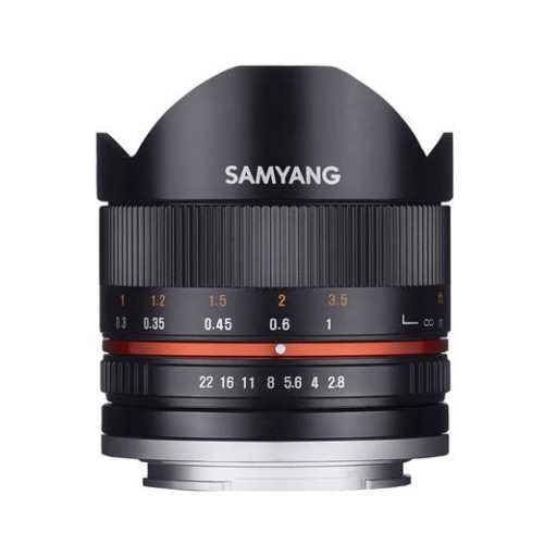 Objektív Samyang MF 8mm F2.8 Fisheye II APS-C Canon M (Black)