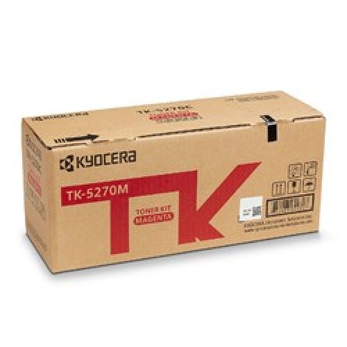 Kyocera toner TK-5270M červený na 6 000 A4 (při 5% pokrytí), pro P6230cdn, M6230/6630cidn