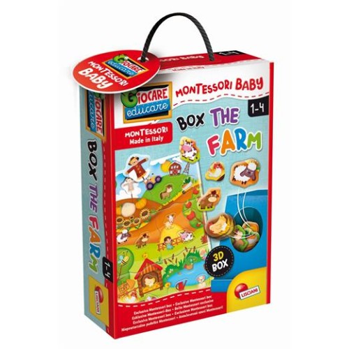 Hračka Liscianigioch Montessori Baby Box The Farm - Vkládačka farma