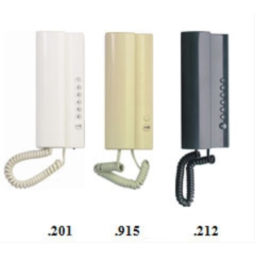 Domácí telefon Tesla Elegant pro systémy 2-BUS, se 7 tlačítky a regulací hlasitosti, slonová kost