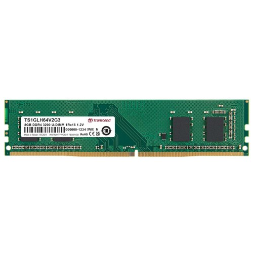 Transcend paměť 8GB DDR4 3200 U-DIMM 1Rx16 1Gx16 CL22 1.2V