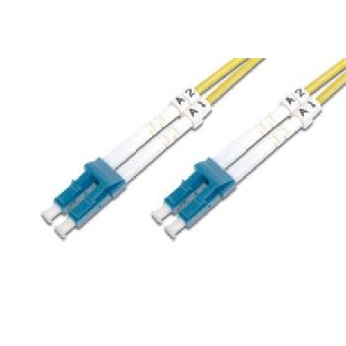 DIGITUS Fiber Optic Patch Cord,, LC (APC) to LC (UPC), Singlemode, OS1, 09/125 µ, Duplex, Length 7m
