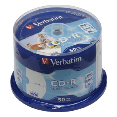 CD-R VERBATIM DTL+ Wide Printable non-ID 700MB 52X 50ks/cake*AZO