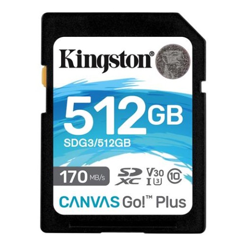 Pamäťová karta Kingston SDXC U3 V30 512 GB, 170/90 MB/s