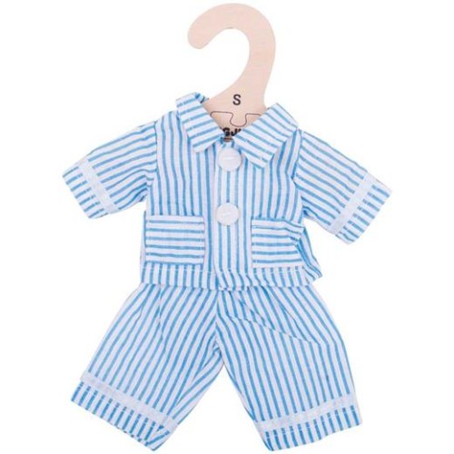 Hračka Bigjigs Toys Modré pyžamo pre bábiku 28 cm