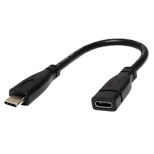 Kábel USB 3.1 USB C(M) - USB C(F) predlžovací, 0,15m