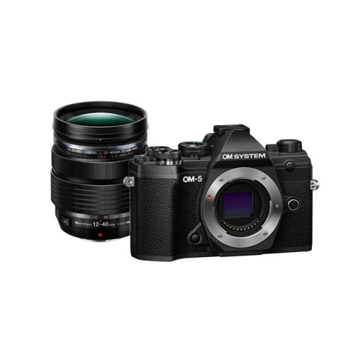 Digitálny fotoaparát OM SYSTEM OM-5 M.Zuiko Digital 12-40mm II F2.8 PRO lens kit black Cashback 200 € od 18. 5. do 16. 7