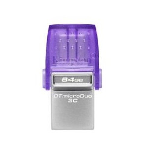 USB kľúč Kingston DataTraveler microDuo 3C 64GB USB 3.0/3.1 flashdisk, USB + USB typ C