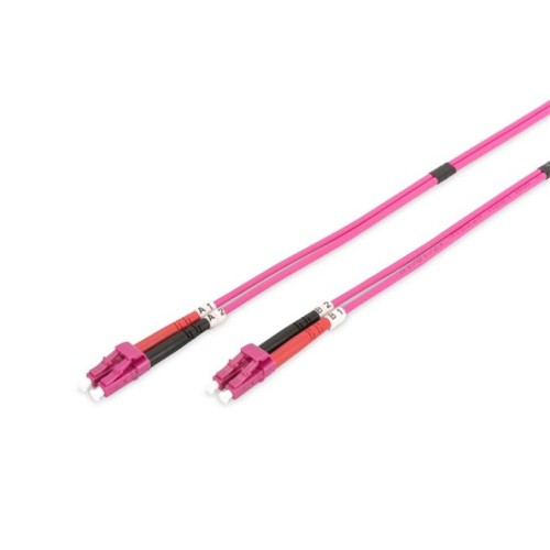 DIGITUS Fiber Optic Patch Cord, LC to LC, Multimode OM4 - 50/125 µ, Duplex Length 7m