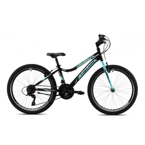 Detský bicykel Capriolo DIAVOLO DX 400 FS 24"/18HT čierno-modré 13"