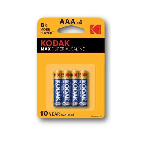 Kodak  MAX alkalická batéria, AAA, 4 ks, blister