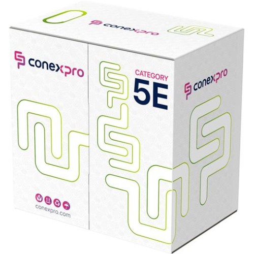 Kábel Conexpro UTP kábel ekonomy, CAT5e, PVC, 24AWG, 305m, sivý