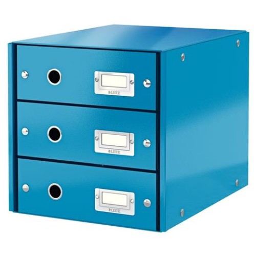 LEITZ Zásuvkový box  Click&Store, 3 zásuvky, modrá