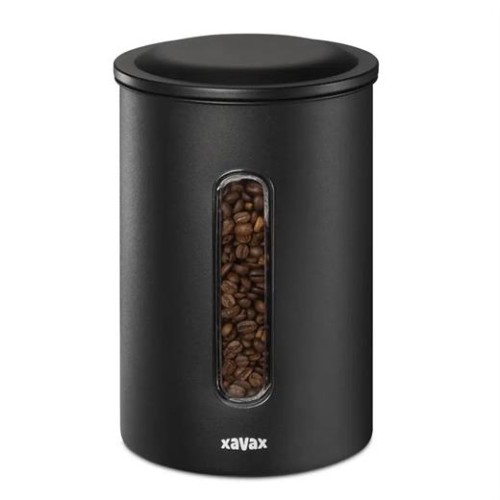 Dóza XAVAX Barista na 1,3 kg zrnkovej kávy alebo 1,5 kg mletej kávy, vzduchotesná, matná čierna