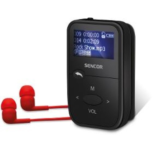 SFP 4408 BK MP3 prehrávač 8GB SENCOR