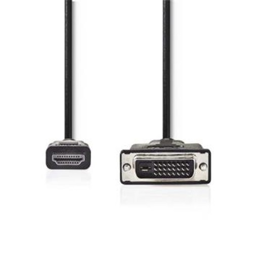 Nedis CCGP34800BK100 - HDMI™ – DVI Kabel | Konektor HDMI™ - DVI-D 24+1-Pin Zástrčka | 10 m | Černá barva