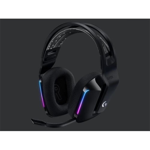 Logitech Headset G733 LightSpeed, bezdrátová RGB - černé