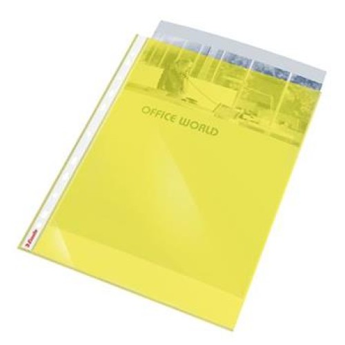 Plastové kapsy Esselte Standard A4, GC, 55 mic, sáček 10, žlutá