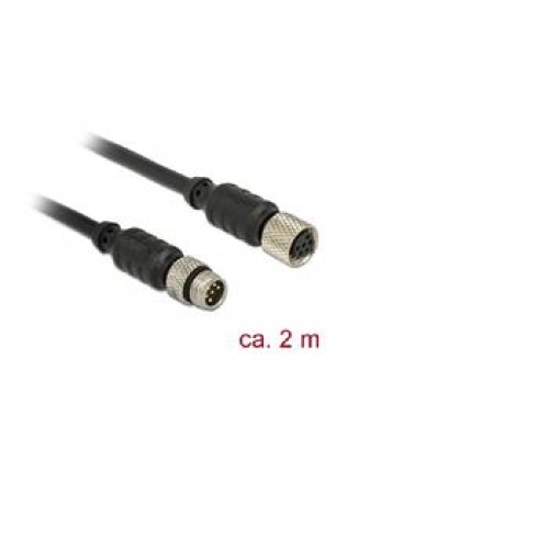 Navilock Extensions cable M8 male > M8 female waterproof 1 m for M8 GNSS receiver