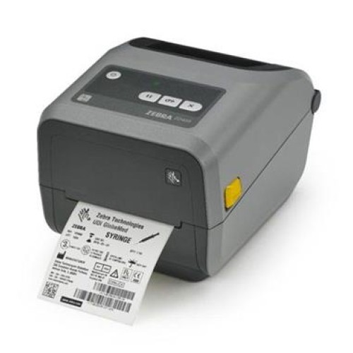 Zebra DT printer ZD421; 203 dpi, USB,USB Host,Modular Connectivity Slot,802.11ac,BT4,ROW,EU and UK Cords,Swiss Font,EZPL