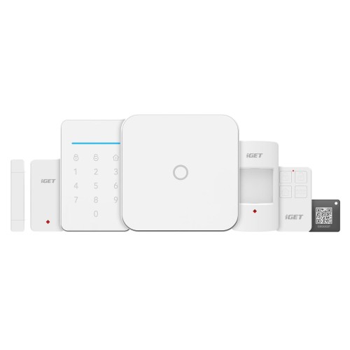 Alarm iGET SECURITY M4 WiFi, ovládanie IP kamier a zásuviek, záloha GSM, Android, iOS