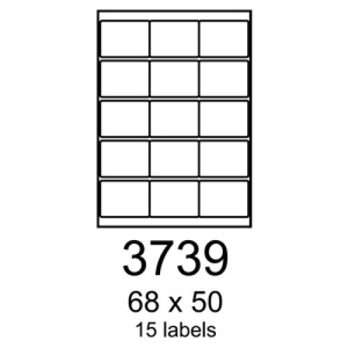 etikety RAYFILM 68x50 univerzálne biele R01003739F (1.000 list./A4)