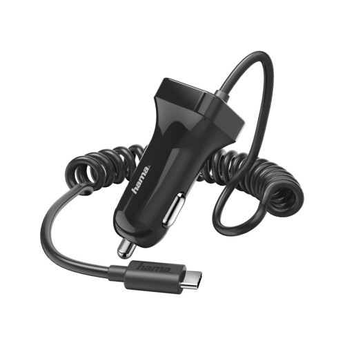 Hama nabíjačka do vozidla s káblom, USB typ C (USB-C), 2,4 A, blister